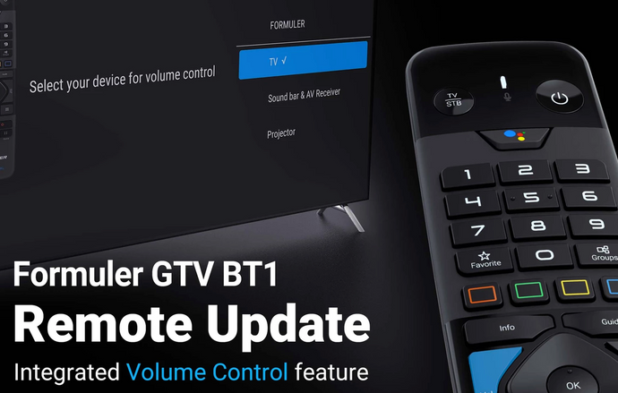 New Update on Formuler BT1 Remote control