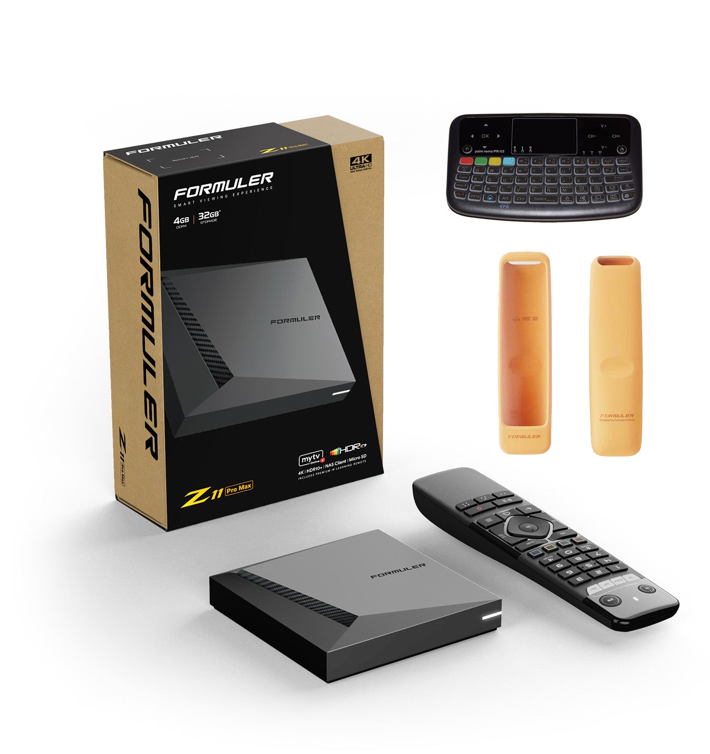 Formuler Z11 Pro Max + FREE ACCESSORIES: 1x orange remote cover + 1x Mini Keyboard